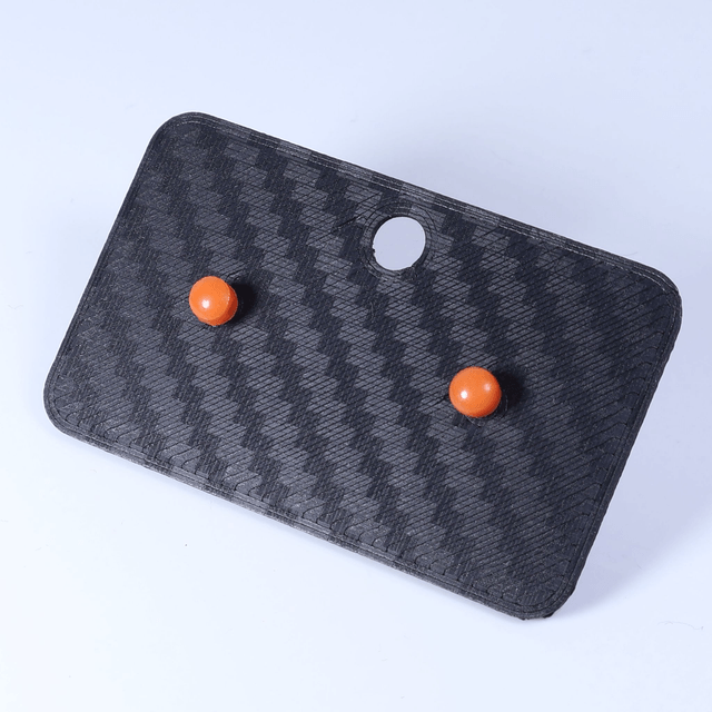 Hypoallergenic 3mm Small Solid Blue Round Cut Polymer Clay Plastic Back Stud Earrings With Designer Carbon Fiber Jewellery Box (1)