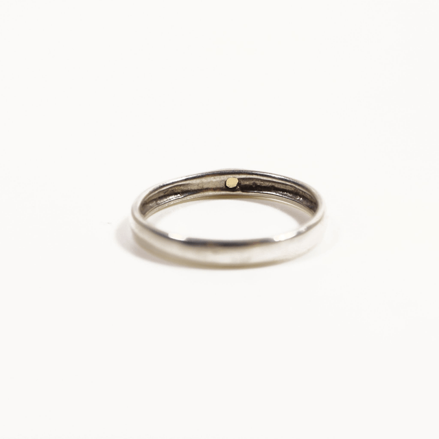 Simple Sterling Silver 925 Minimalist Design Style Small Round Cut Yellow Citrine Birthstone Gemstone Band Ring Size O - 7