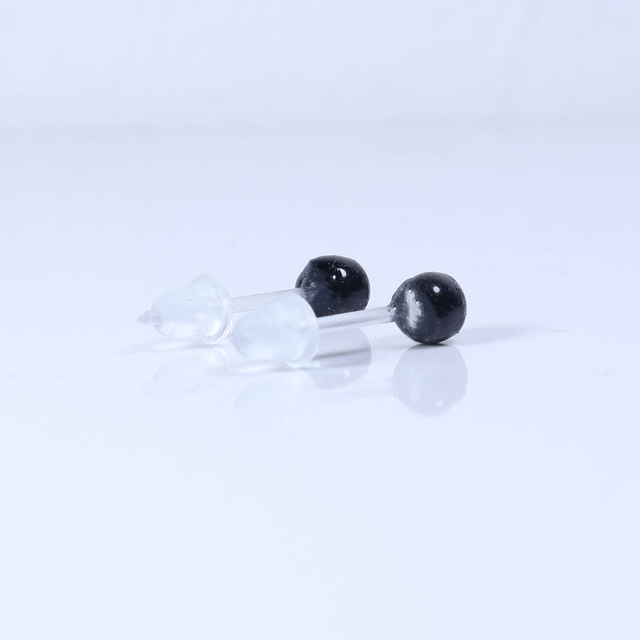 Hypoallergenic Small Vibrant Electric Cracked Green Black Polymer Clay Plastic Back Stud Earrings With Designer Carbon Fiber Jewellery Box