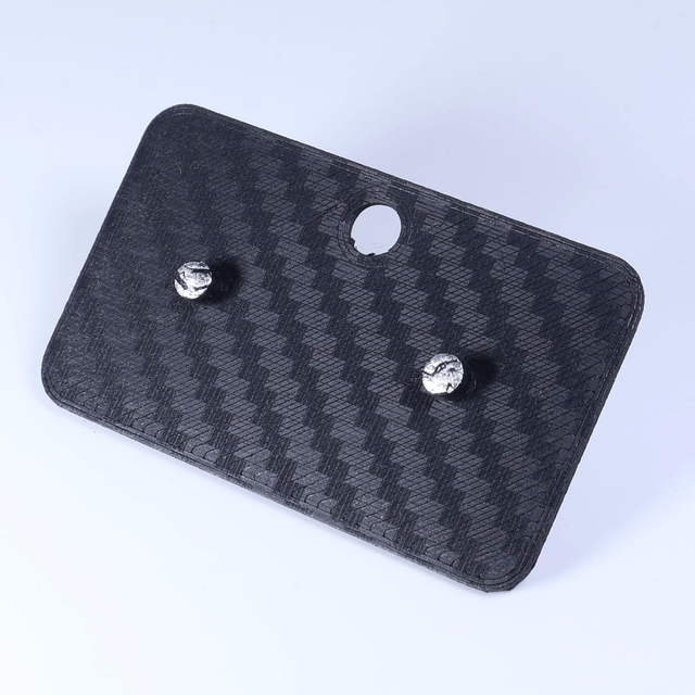 Hypoallergenic Small Electric Cracked Silver Black Polymer Clay Plastic Back Stud Earrings With Designer Carbon Fiber Jewellery Box